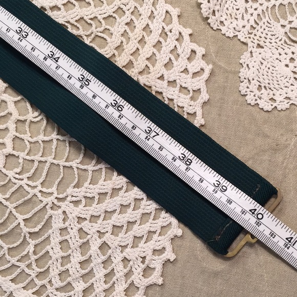 Vintage Nan Lewis Entwined Circles Buckle Stretch Belt - Picture 9 of 11